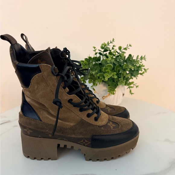 Louis Vuitton platform desert boot monogram - Picture 3 of 6